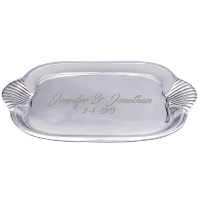 Personalized Shell Rectangular Tray