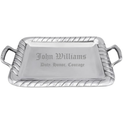 Personalized Signature Tie Tray