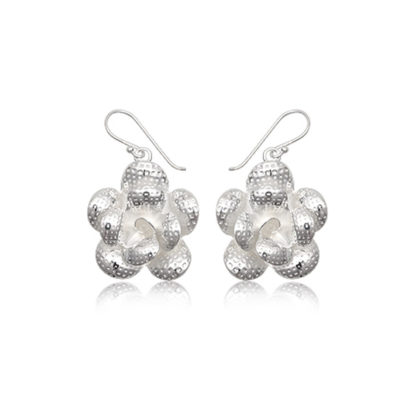 Silver Earrings Flower Destiny