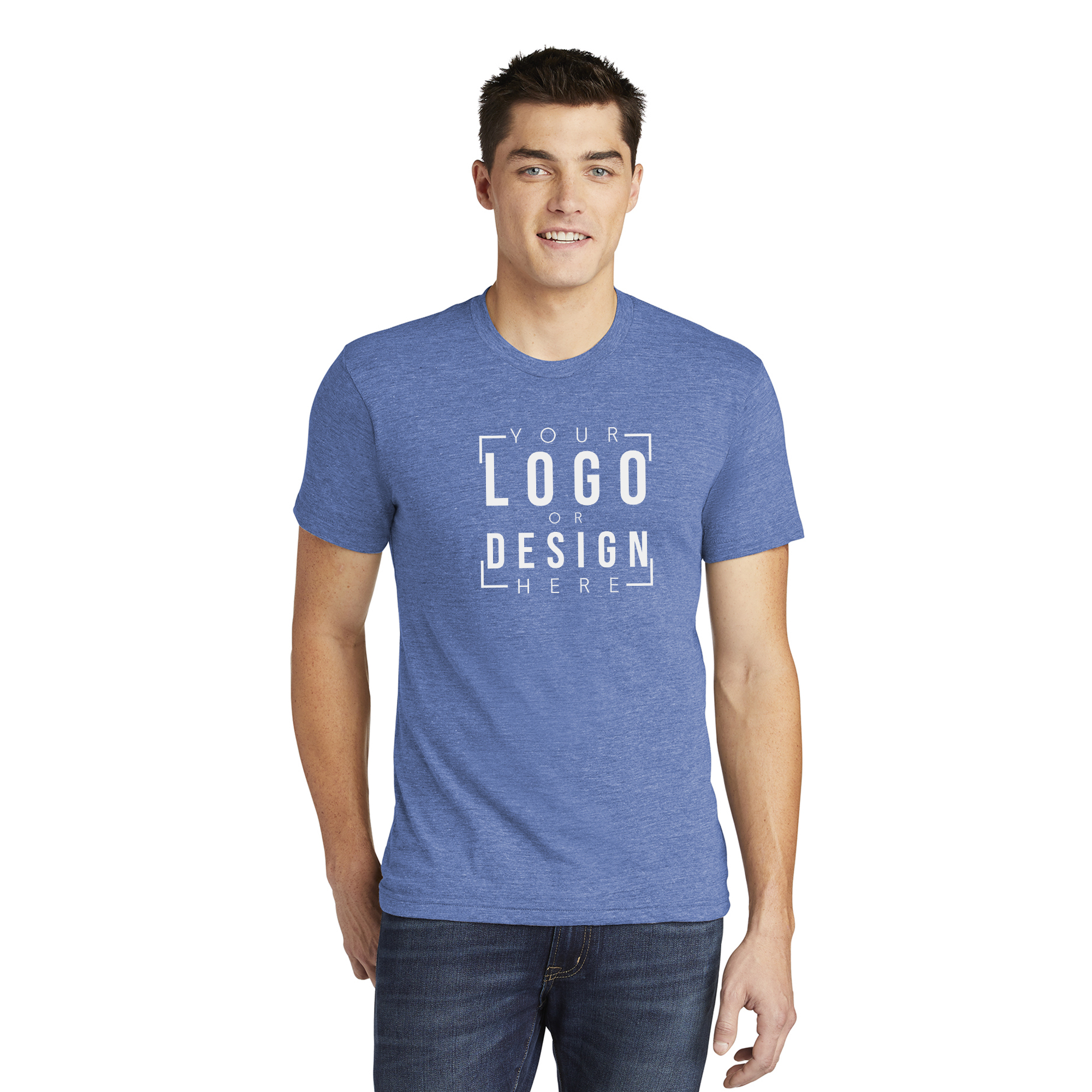 American Apparel Tri-Blend Short Sleeve Track T-Shirt.