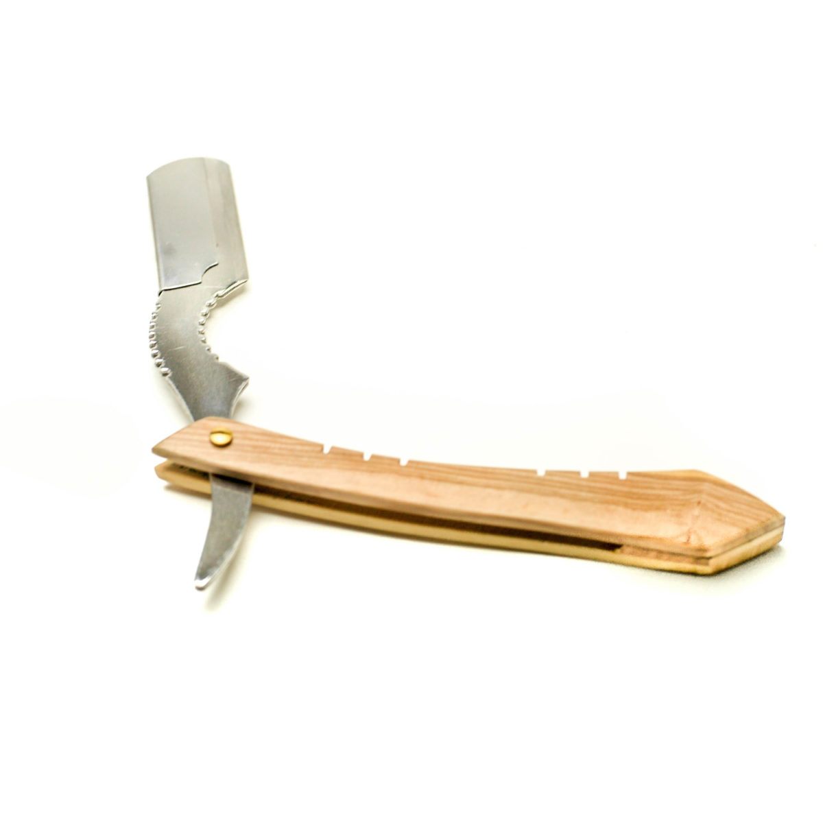 Personalized Straight Edge Natural Wood Razor - Face Shaving - Image 2