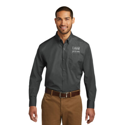 Port Authority Long Sleeve Carefree Poplin Shirt