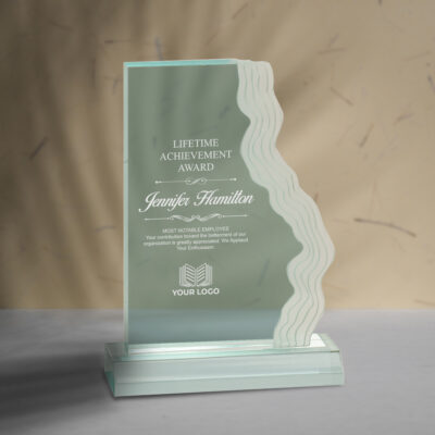 Personalized Frosted Waterfall Edge Acrylic Award