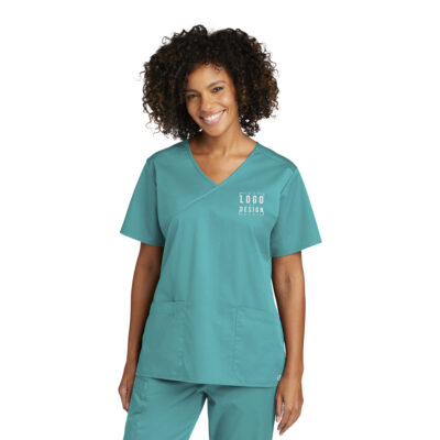 WonderWink Women's WorkFlex Mock Wrap Top