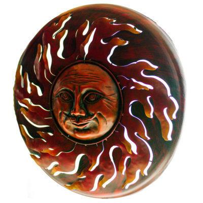 Artisan Crafted Iron Plasma Cut | Wall Decor | Circle Sun
