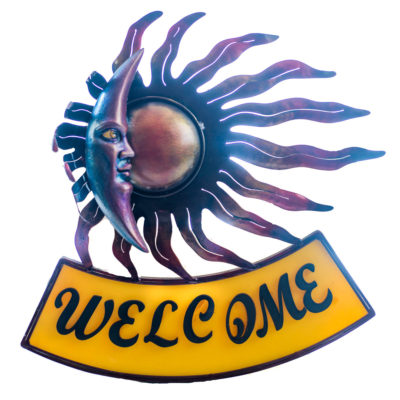 Artisan Crafted Iron Plasma Cut | Wall Decor | Welcome Eclipse