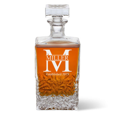 Miller Design Personalized Whiskey Decanter