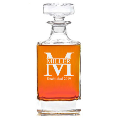 Personalized Whiskey Decanter - Miller Design