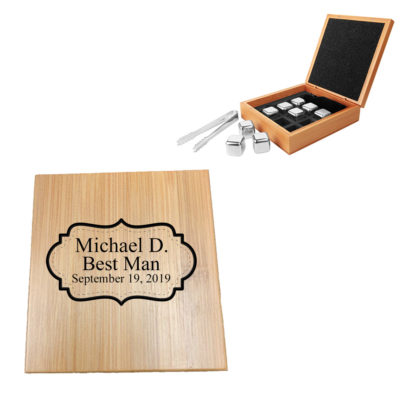 Personalized Whiskey Stones - Stainless Steel Whiskey Stones | Board Design