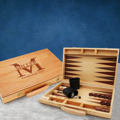 Personalized Backgammon Game Set