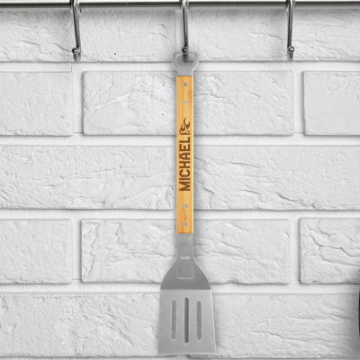 Personalized Flame BBQ Spatula with Bottle Opener