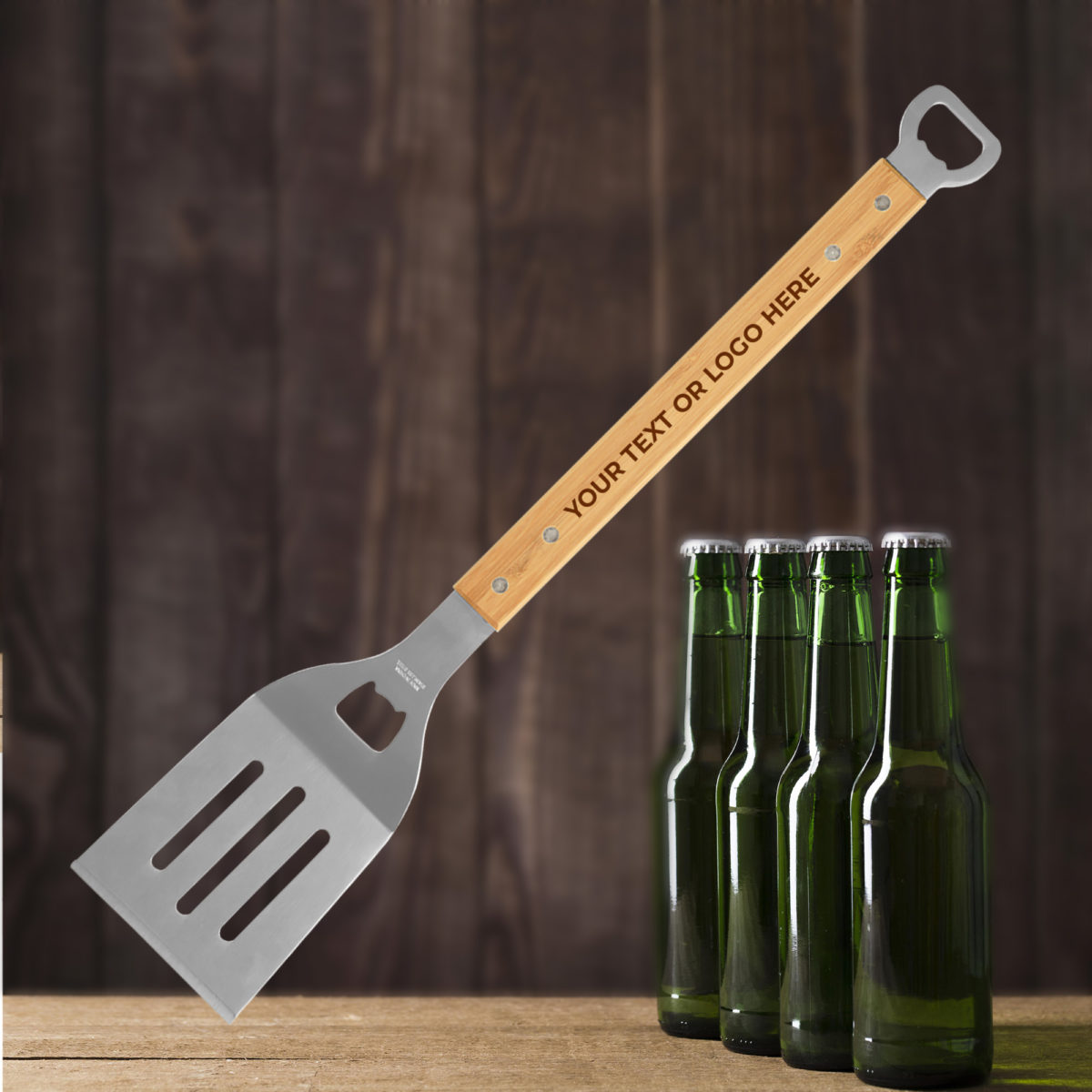 Personalized BBQ Spatula with Bottle Opener