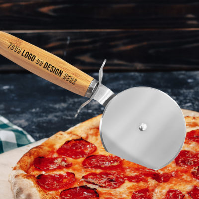 Personalized Bamboo Pizza Cutter