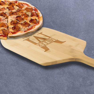 Personalized Monogram Bamboo Pizza Paddle