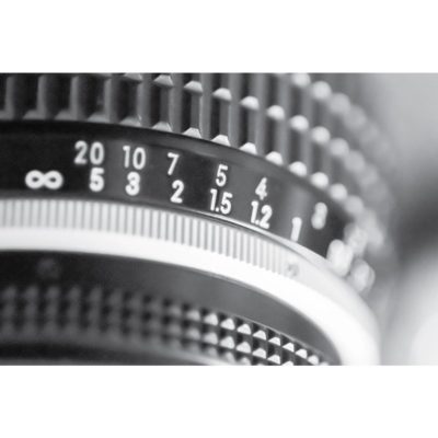 Analog Lense Black & White Acrylic Print