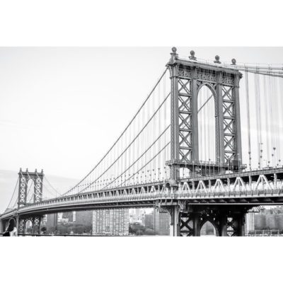 Manhattan Bridge Black & White Acrylic Print