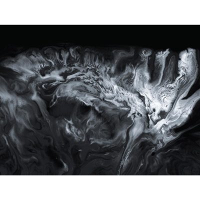 Spilled Paint Black & White Acrylic Print