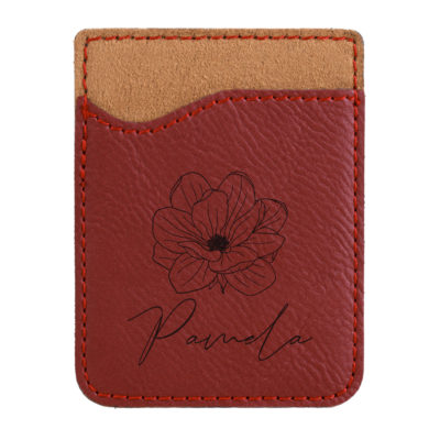 faux leather phone wallet