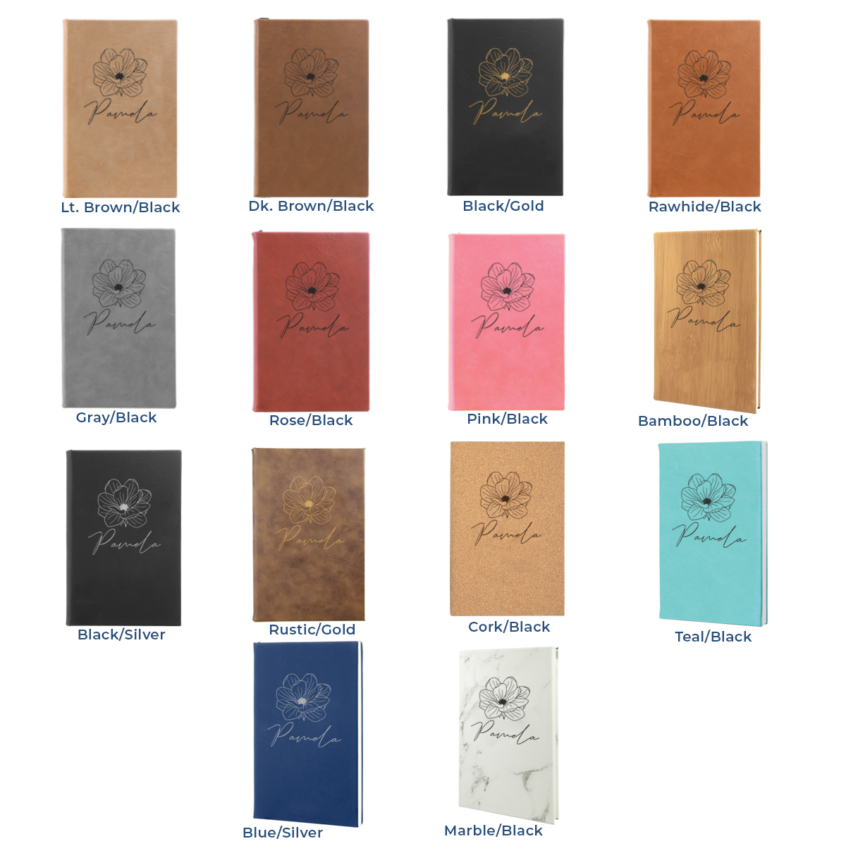 faux leather leatherette journal