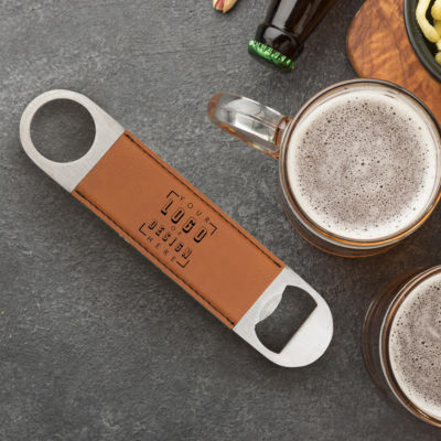 Personalized Leatherette Bottle Opener