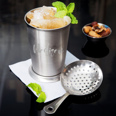 Personalized Stainless Steel Mint Julep Cocktail Glass