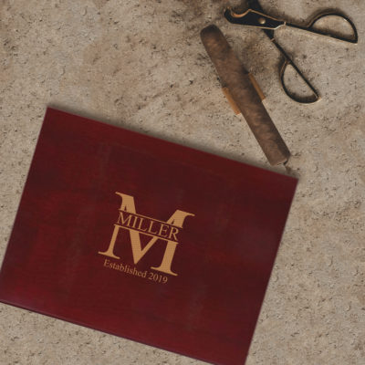 Personalized Cigar Humidor - Miller Design