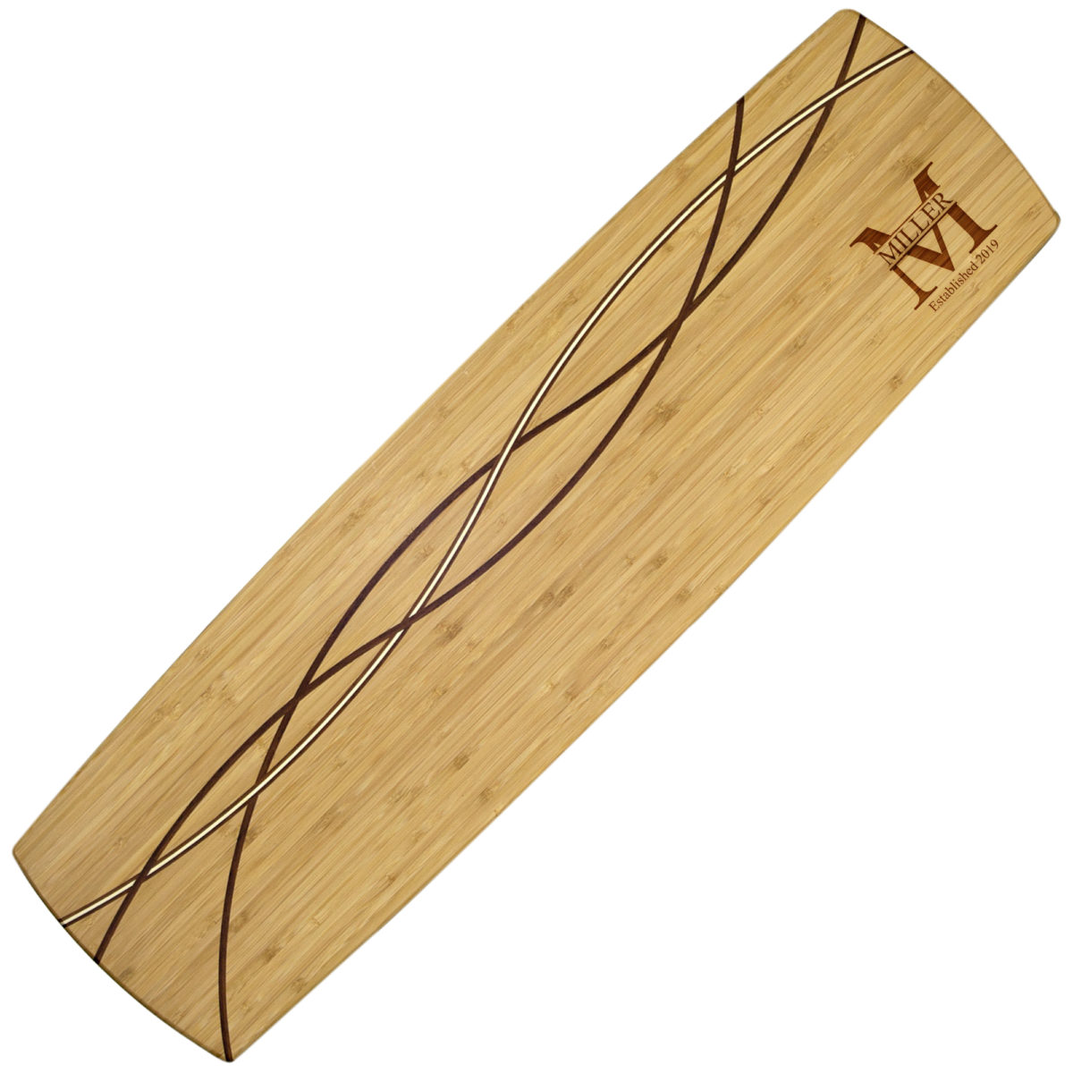 Personalized Monogram 30" Bamboo Serving Board - Image 4