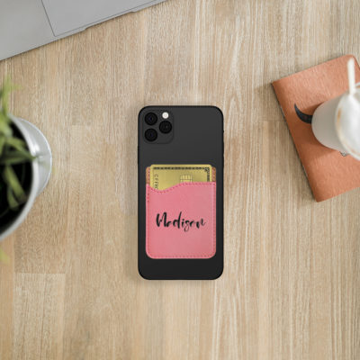 faux leather phone wallet