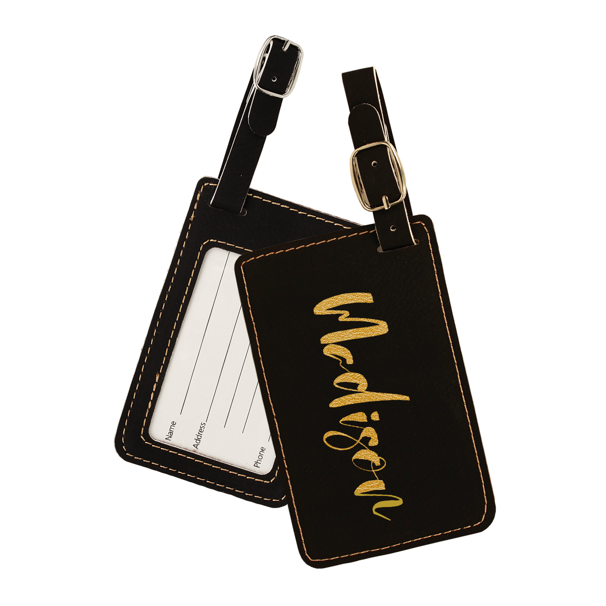Personalized Leatherette Luggage Tag - Image 14