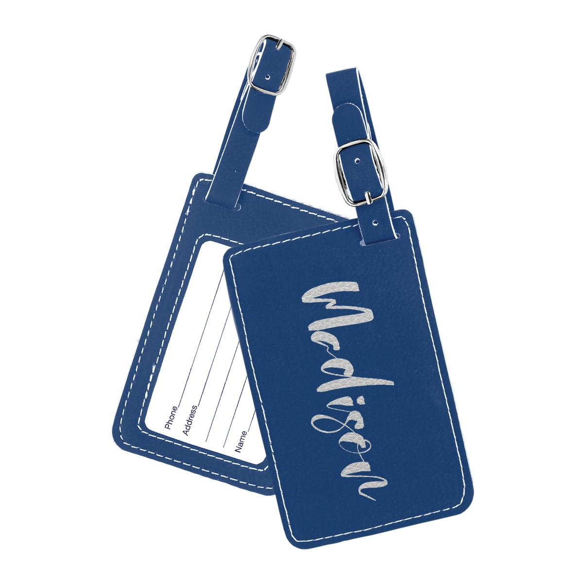 Personalized Leatherette Luggage Tag - Image 17