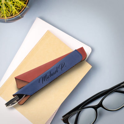 Personalized Leatherette Pen Sleeve