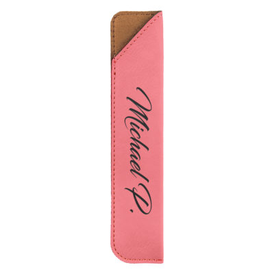 Personalized Leatherette Pen Sleeve