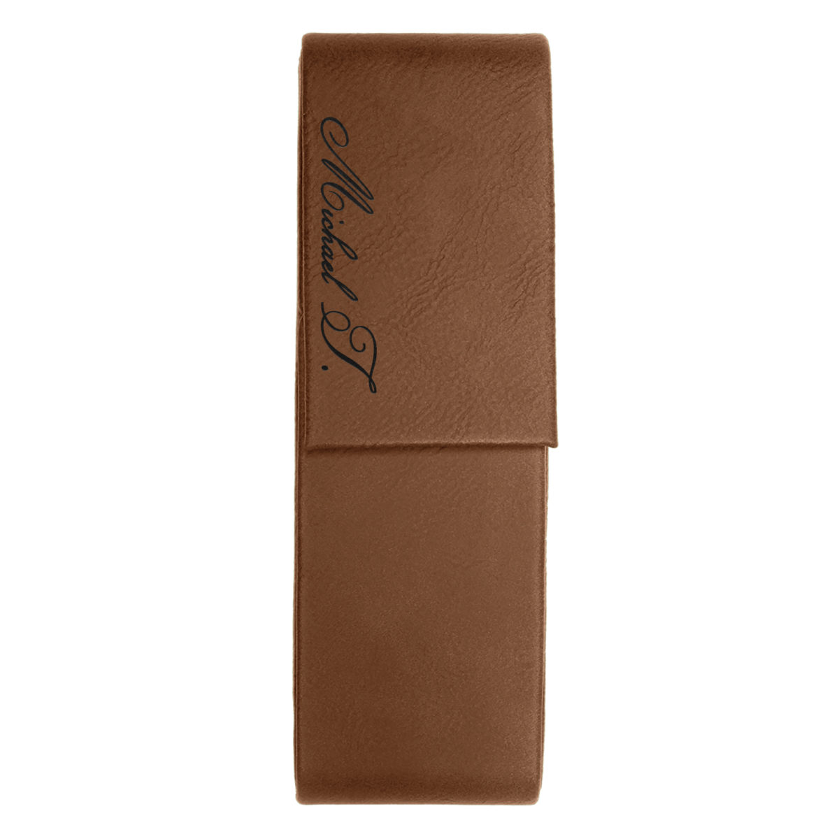 Personalized Leatherette Double Pen Case - Image 5