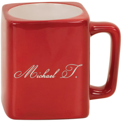 Personalized 8 oz. Square Ceramic Mug