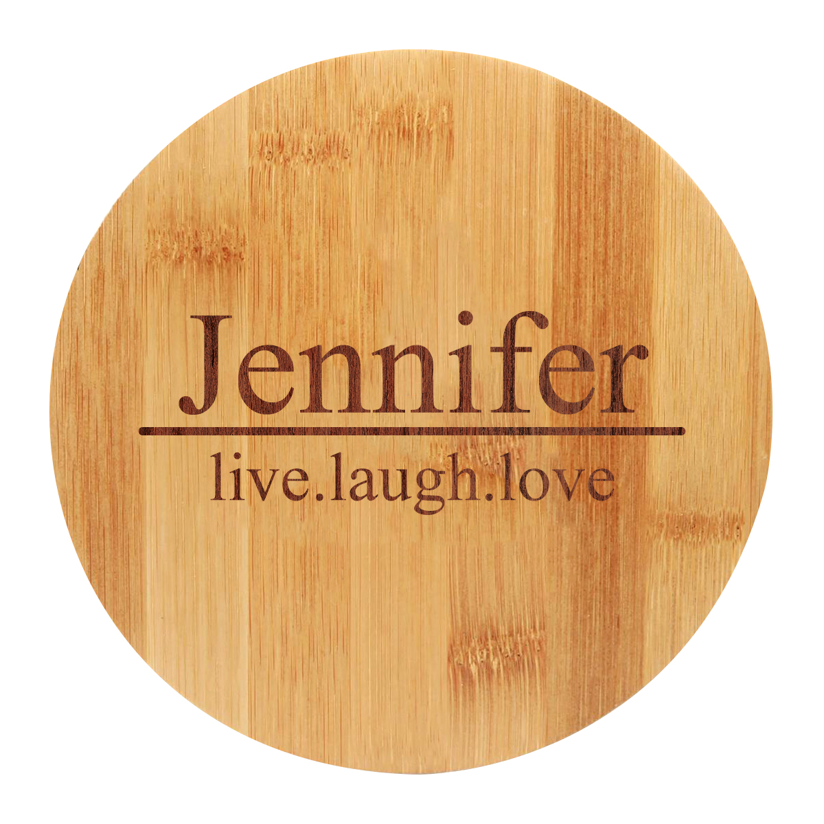 Personalized Bamboo Round 4 Piece Wine Tool Set - Image 4