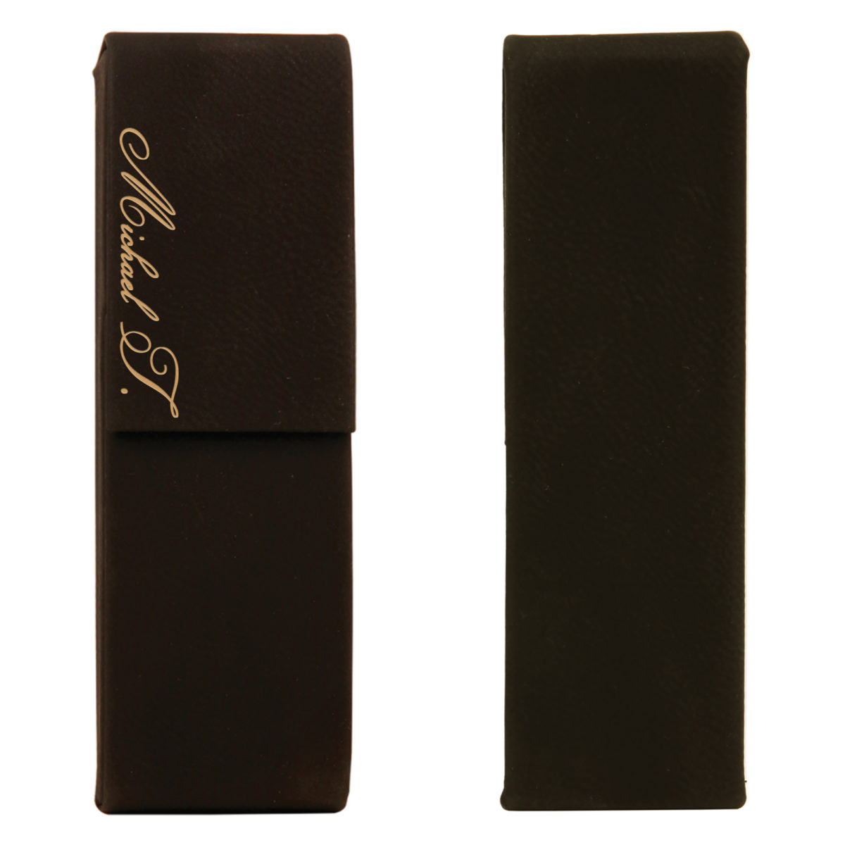 Personalized Leatherette Double Pen Case - Image 11