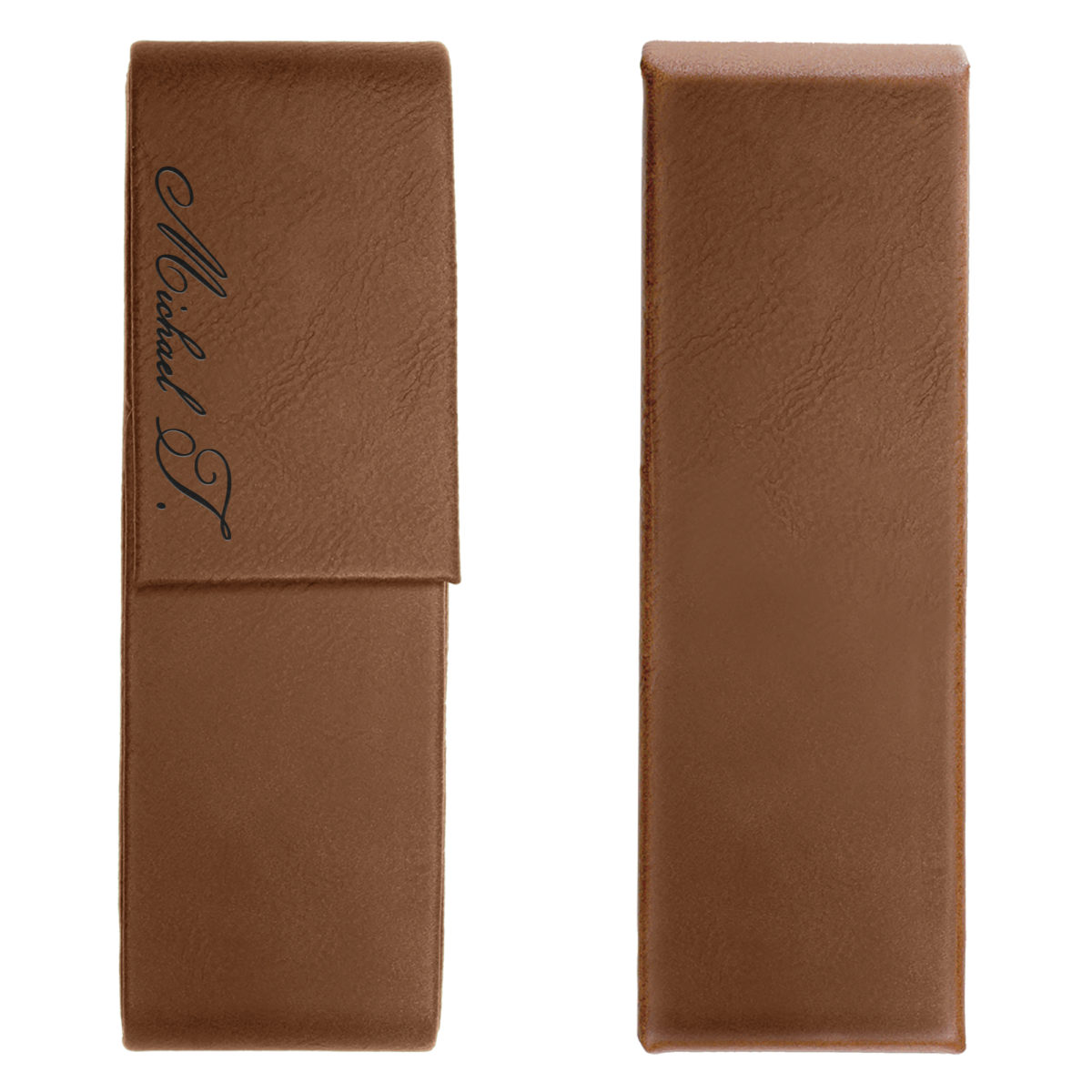 Personalized Leatherette Double Pen Case - Image 12