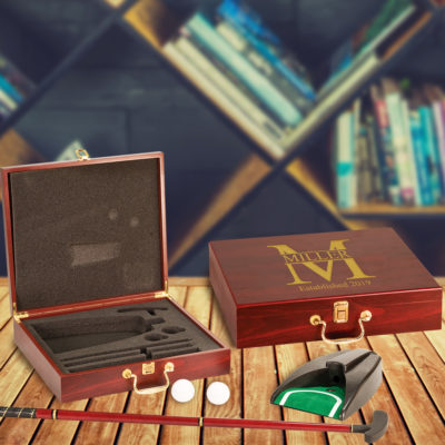 Personalized Monogram Executive Golf Putter Set