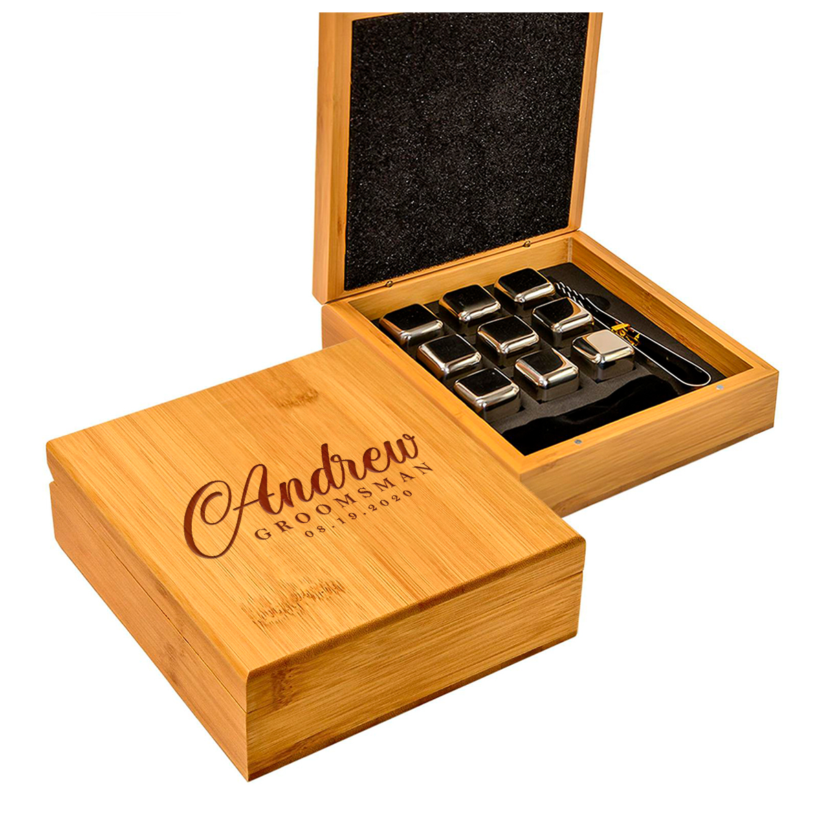 Personalized Whiskey Stones Groomsmen - Image 4