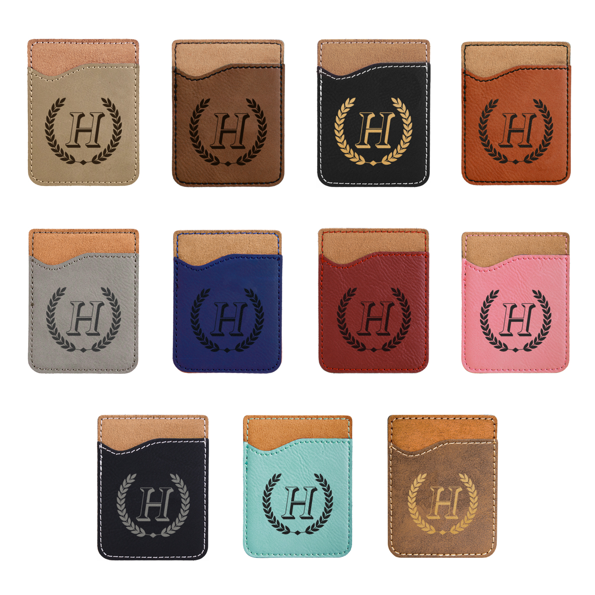 faux leather phone wallet