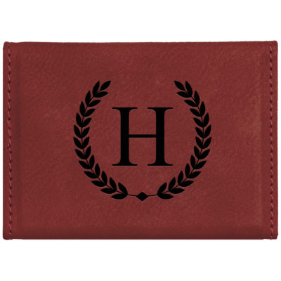 Personalized Horace Aluminum and Leatherette Card Holder
