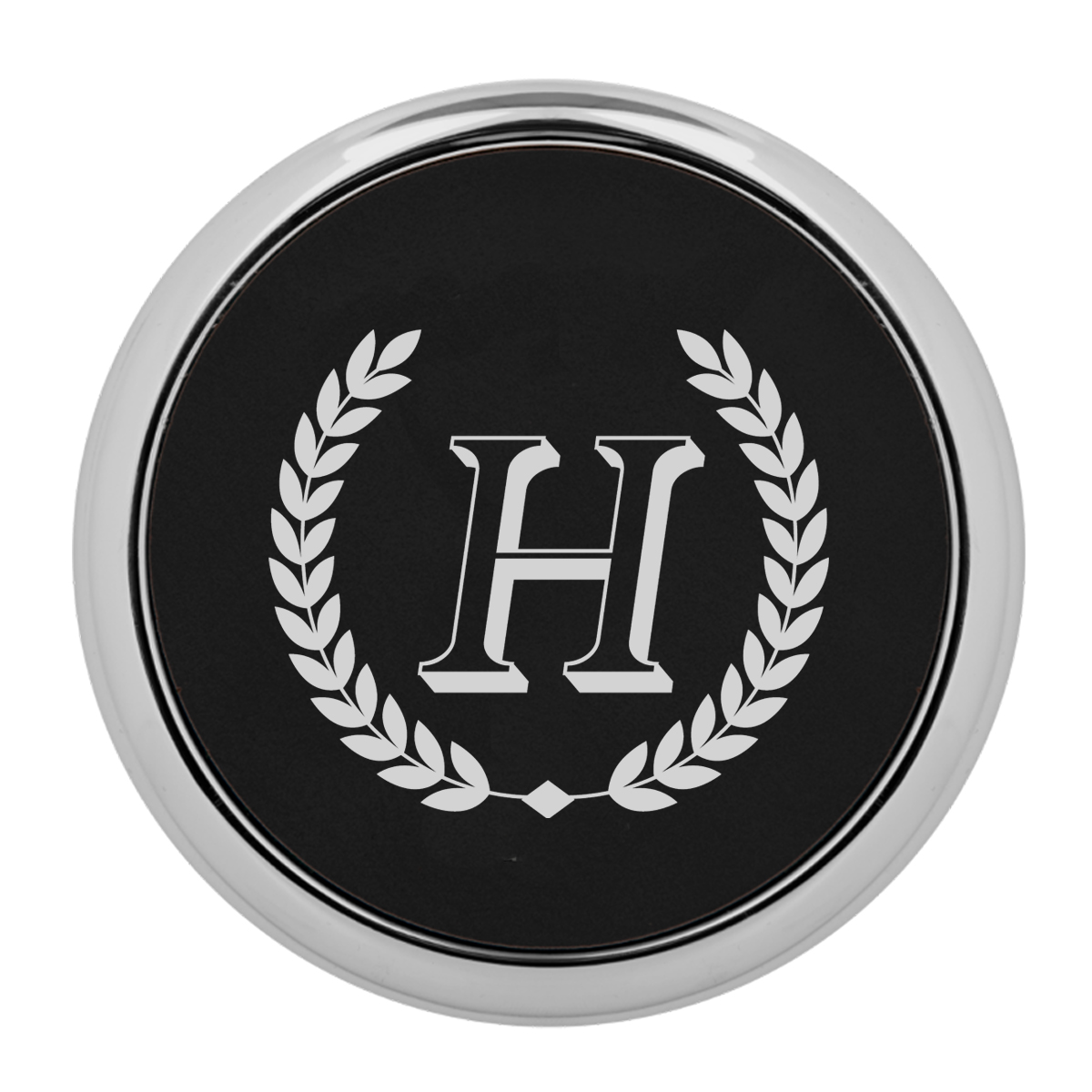 Personalized Round Leatherette Coaster w/ Gold Edge Set - Image 7