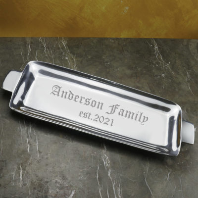 Personalized Infinity Rectangular Serving Tray