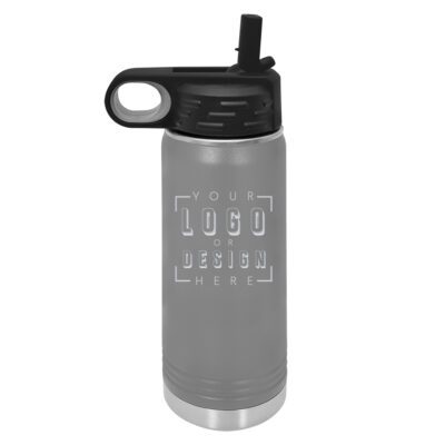 Personalized 20 oz. Stainless Steel Bottle with Sports Cap