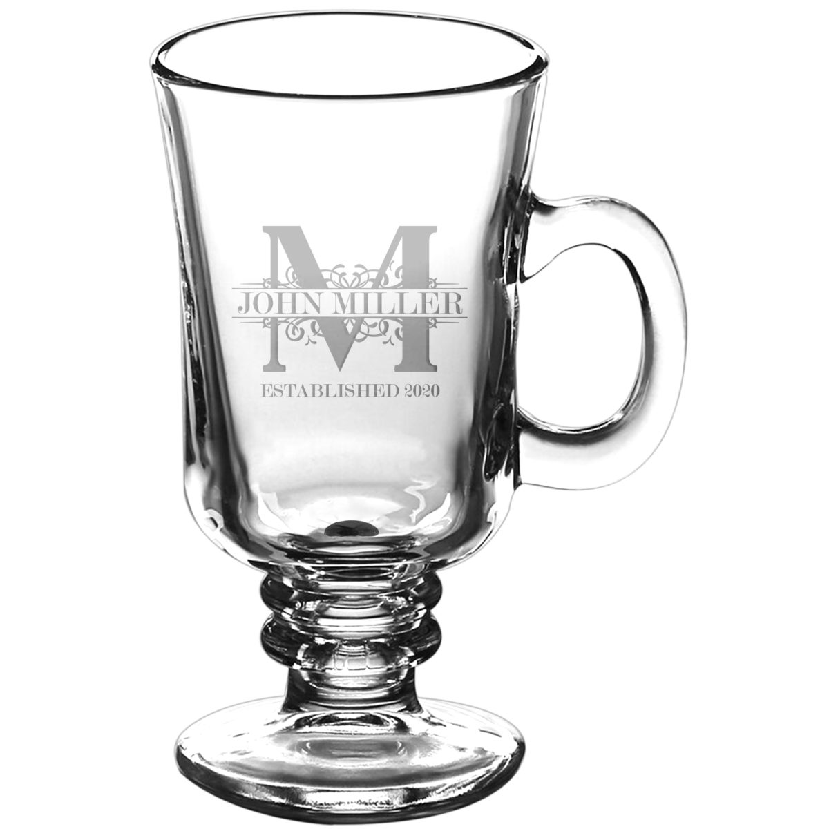 Personalized Royal Monogram 8.5 oz. Irish Coffee Mug - Image 6