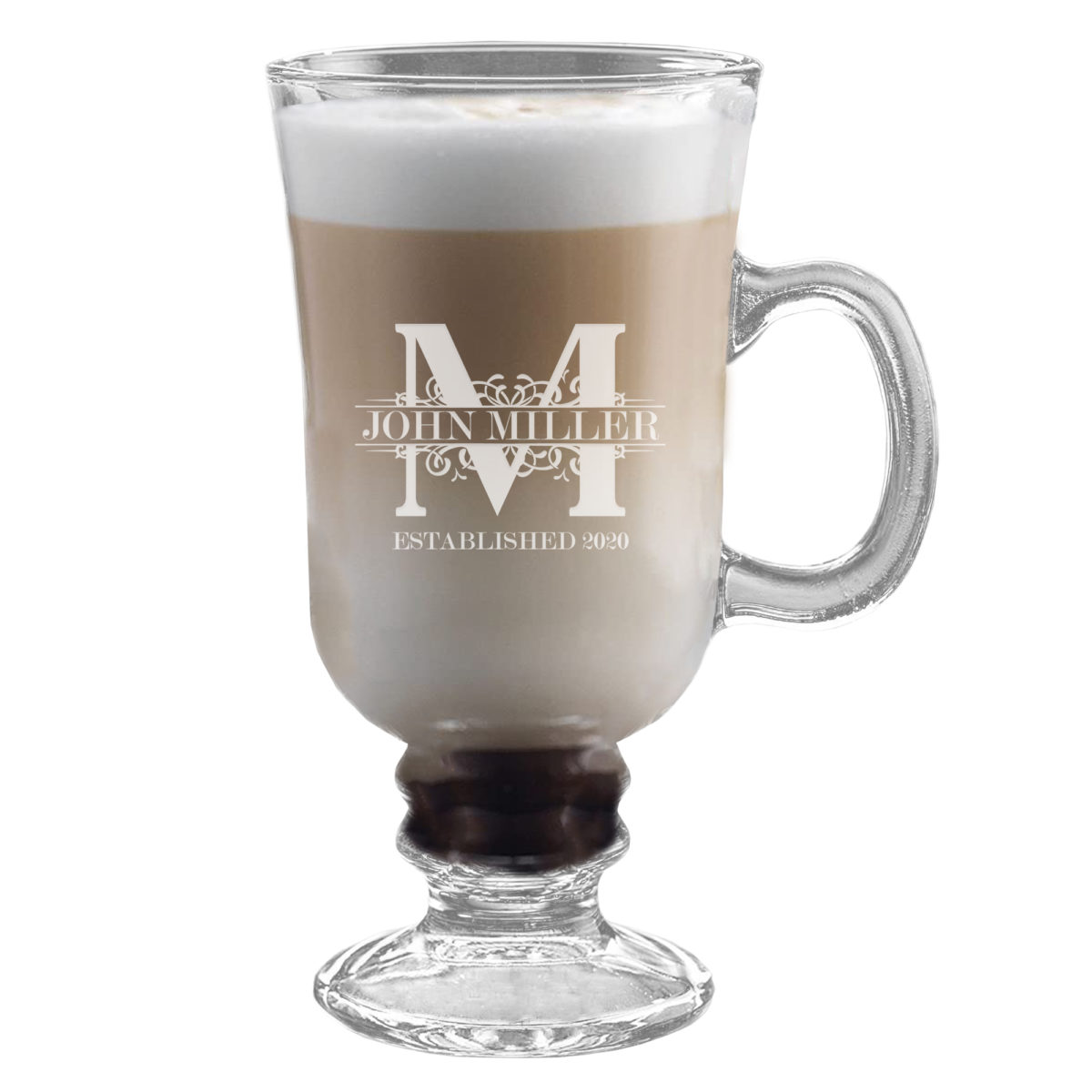 Personalized Royal Monogram 8.5 oz. Irish Coffee Mug - Image 5