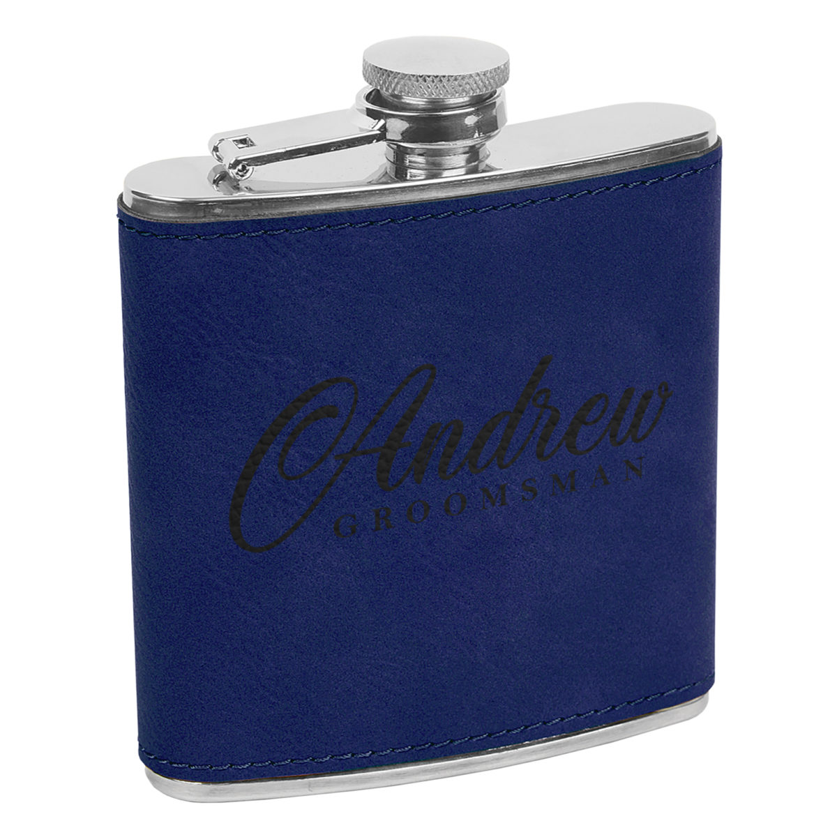 Personalized Leatherette 6oz. Flask - Image 9