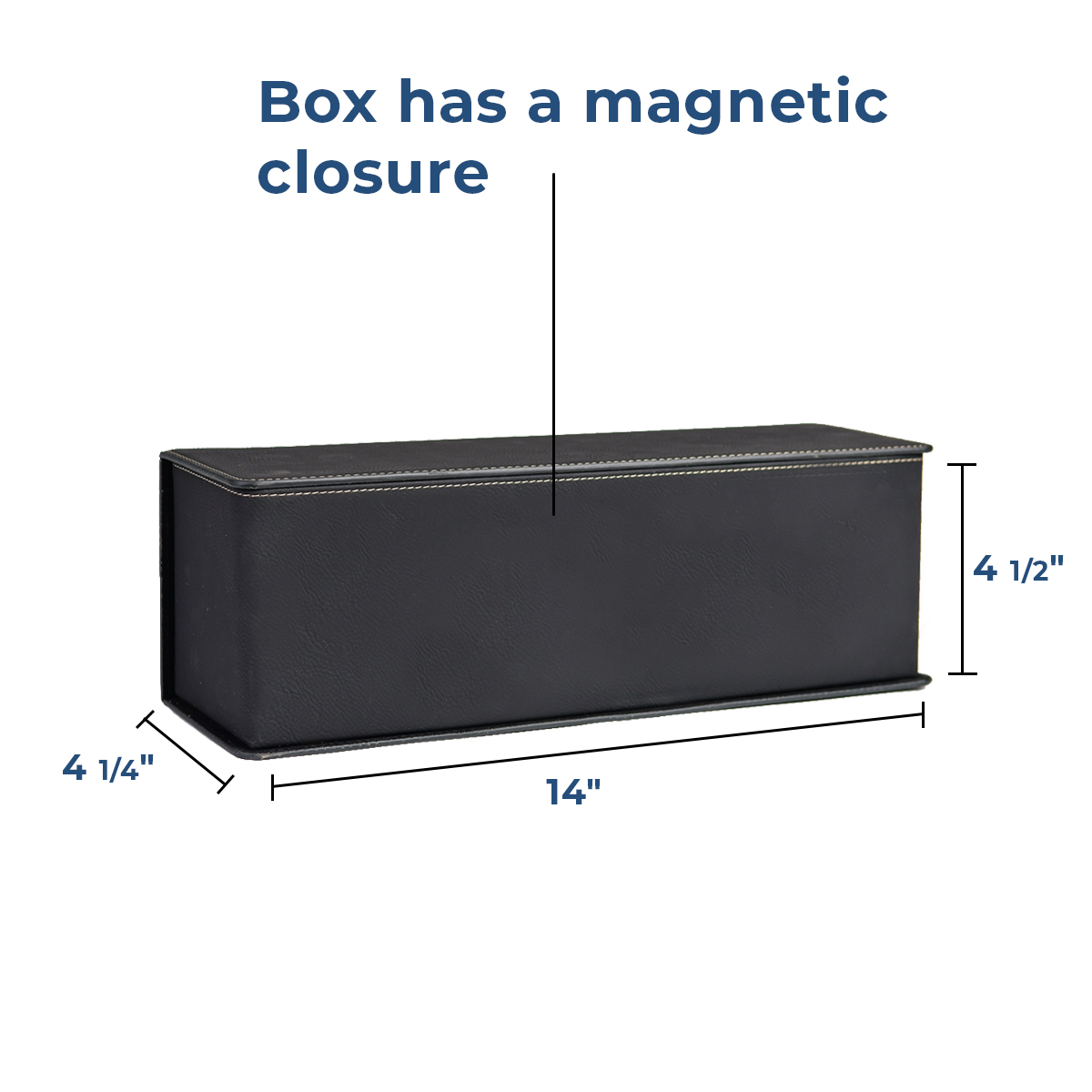 Personalized Leatherette Wine Box with Tool Set - Image 3