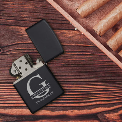 Personalized Monogram Lighter with Case