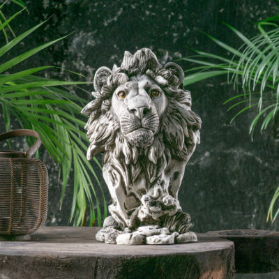 Handcasted Lion Resin Bust